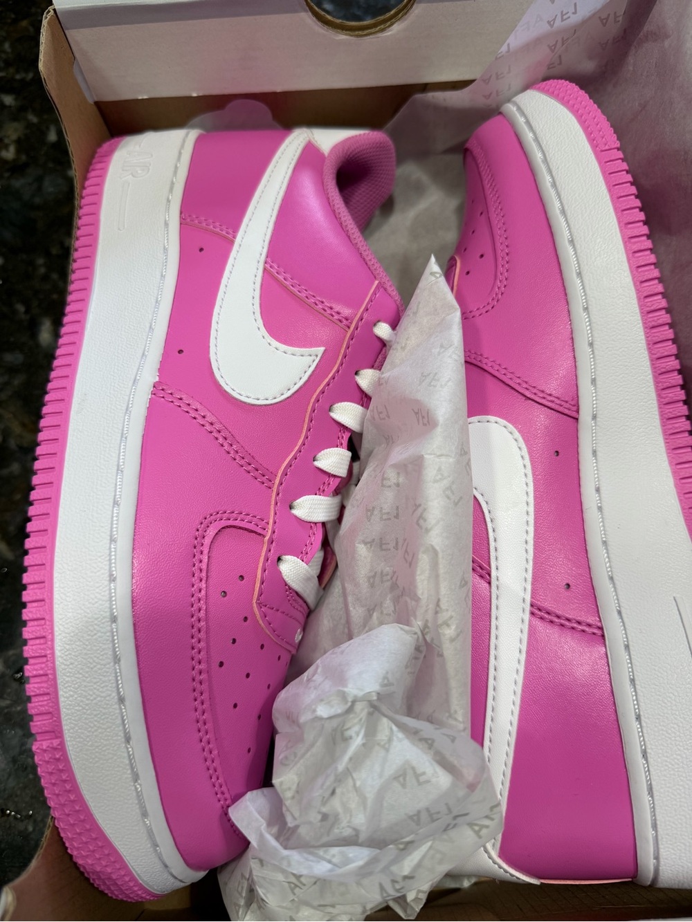 Nike Air Force 1 Playful Pink/White size 7Y Brand new in box Womens 8/8.5